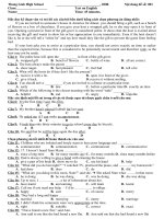 kiem tra 45 phut englidh 12 hk 1