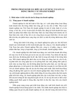 Phương pháp đánh giá hiệu quả sử dụng tài sản lưu động trong các doanh nghiệp