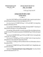 Kế hoạch CM cá nhân Tin678