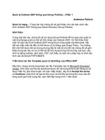 Quản lý Outlook 2007 thông qua Group Policies – Phần 1