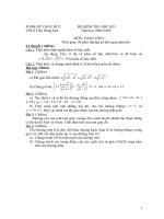 Đề kiểm tra học kỳ I toán 9