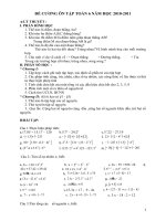 Đề cương ôn tập toán 6 hay