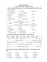 Đề mẫu thi HKI Anh 6 số 9