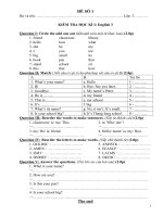 de thi hoc ki I - lop 3