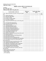 Mẫu đánh giá Giáo viên