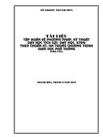 Tài liệu tập huấn pp-kỹ thuật dạy học 2010