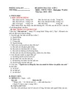 Đề thi cuối HK 1-Tiếng việt lớp 2(2010-2011)