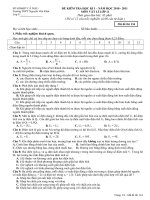 ĐỀ KT HK 1 - Năm 2010