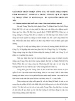 GIẢI PHÁP HOÀN THIỆN CÔNG TÁC TỔ CHỨC HOẠT ĐỘNG KINH DOANH LỮ  HÀNH CỦA TRUNG TÂM DU LỊCH VÀ DỊCH VỤ THUỘC CÔNG TY KHÁCH SẠN   DU LỊCH CÔNG ĐOÀN HÀ NỘI