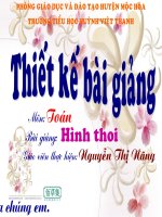 Toán: Hình thoi
