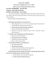 Trắc nghiệm bố trí cán bộ