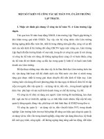 MỘT SỐ Ý KIẾN VỀ CÔNG TÁC KẾ TOÁN NVL Ở LÂM TRƯỜNG LẬP THẠCH