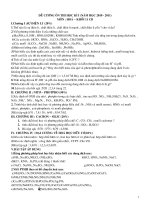 đề cương ôn thi HKI môn hóa 11