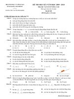 de thi hoc ki 1-100% trac nghiem