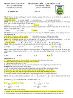 Đề kiểm tra phần VR,DĐ,Sóng cơ