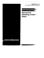 Structural Welding Code - Steel