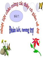 Bài 7. Đoàn kết, tương trợ