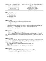 Đề & Đáp án KSCL đầu năm toán 9