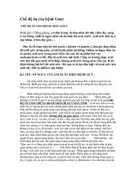 Chế độ ăn của bệnh Gout