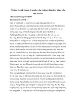 Những vấn đề chung về nguồn vốn và hoạt động huy động vốn của NHTM