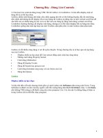 Chương Bảy - Dùng List Controls