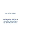Báo cáo tốt nghiệp: Tín dụng trong nền kinh tế thị trường định hướng xã hội chủ nghĩa ở Việt Nam