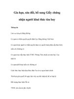 Gia hạn, sửa đổi, bổ sung Giấy chứng nhận người khai thác tàu bay