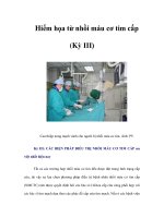 Hiểm họa từ nhồi máu cơ tim cấp (Kỳ III)