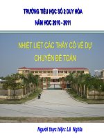 Chuyên đề Toán Tiểu học