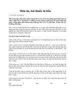 món ăn, bài thuốc tù hến