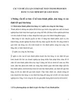 CÁC VẤN ĐỀ LÍ LUẬN CƠ BẢN KẾ TOÁN THÀNH PHẨM BÁN HÀNG VÀ XÁC ĐỊNH KẾT QUẢ BÁN HÀNG