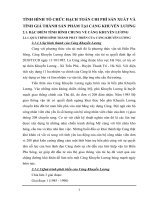 TÌNH HÌNH TỔ CHỨC HẠCH TOÁN CHI PHÍ SẢN XUẤT VÀ TÍNH GIÁ THÀNH SẢN PHẨM TẠI CẢNG KHUYẾN LƯƠNG