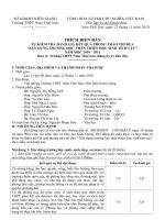 Biên bản Tự kiểm tra đánh giá cho điểm THTT_HSTC