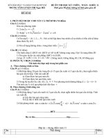 Đáp án& đề HKI Toán 11 mới./.