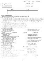 Đề kiểm tra 1 tiết công nghệ7 hk1