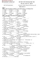 LT cấp tốc Anh 2010 số 45