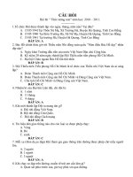 ĐỀ THI TÌM HIỂU TRUYỀN THỐNG ĐỘI