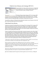 Chuẩn bị Active Directory cho Exchange 2007 (P.3)