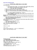 Chuyên đề Phép chia các đa thức.doc