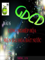 bài 6: công nghiệp hóa hiện đại hóa