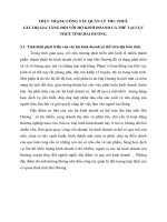 THỰC TRẠNG CÔNG TÁC QUẢN LÝ THU THUẾ