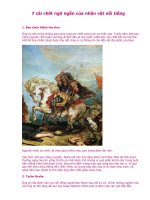 CÁI CHẾT NGỚ NGẨN CỦA 7 NHÂN VẬT NỔI TIẾNG