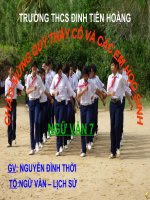 TIẾT 130 : DẤU GẠCH NGANG ( NGỮ VĂN 7 )