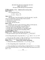 Đề thi thử HK1-K11