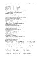 ĐỀ CƯƠNG MÔN TOÁN 10 CƠ BẢN HỌC KỲ 1