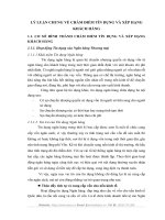 LÝ LUẬN CHUNG VỀ CHẤM ĐIỂM TÍN DỤNG VÀ XẾP HẠNG KHÁCH HÀNG