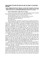 Thực trạng tổ chức kế toán vật liệu tại công ty cơ khí may gia lâm