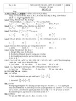 4 ĐỀ THI THỬ TOÁN 7 KÌ I