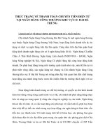 THỰC TRẠNG VỀ THANH TOÁN CHUYỂN TIỀN ĐIỆN TỬ TẠI NGÂN HÀNG CÔNG THƯƠNG KHU VỰC II  HAI BÀ TRƯNG