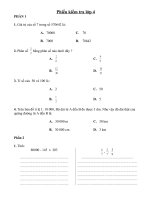 Đề kiểm tra các môn học lớp 4